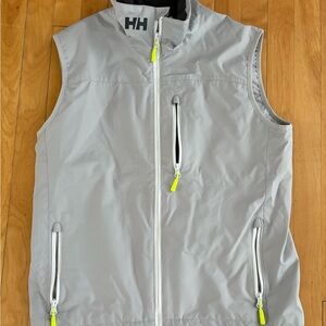 Helly Hansen Light Gray Jacket with Bright Yellow Details